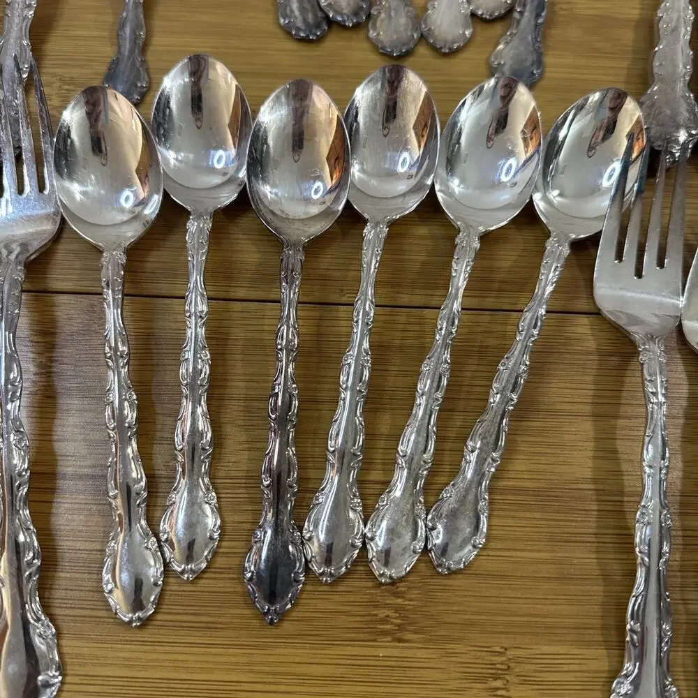 Towle Londonderry Silverplate Flatware Set 34 Pc Vintage 1968 Hostess Service 6